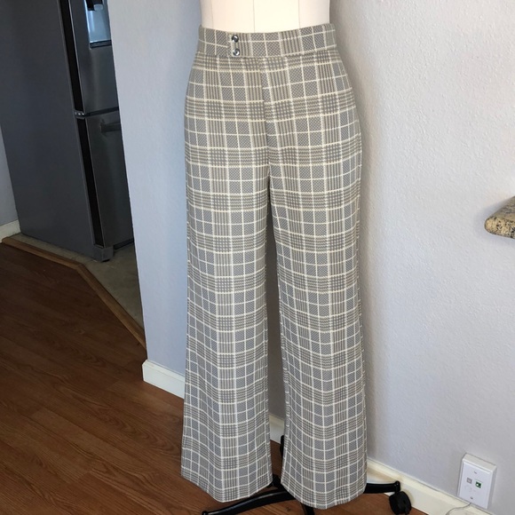 Jack Winter Pants - Vintage 70’s Jack Winter wide leg plaid pants